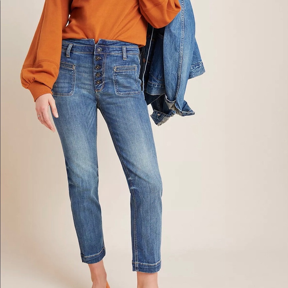 Anthropologie Pilcro High Rise Slim Jeans